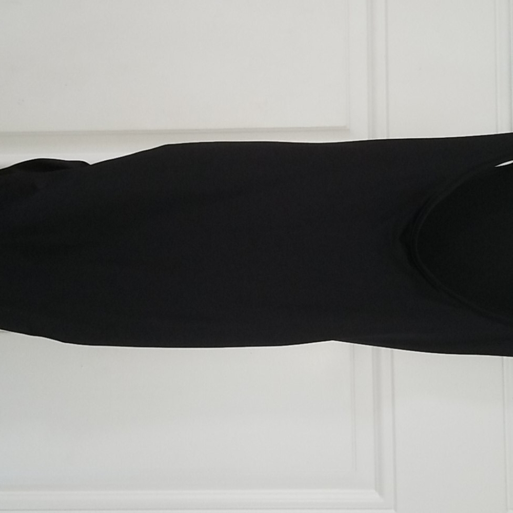 Black side rouched dress
